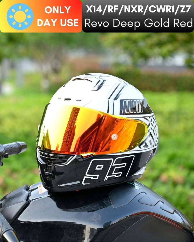 Logto CWR-F1 Shield for RF-1200 Visor X14 NXR RF-SR Z7 Motorcycle Helmet Visor Replacement Sun Protection Anti-Scratch, Universal - Image 3